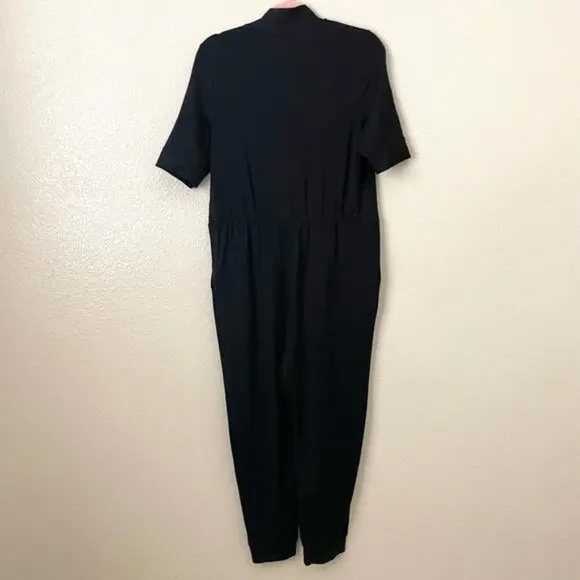 Hatch Maternity Jumpsuit Womens Size 1 Small Black Nurse to Errands Knit Jogger - Picture 5 of 8